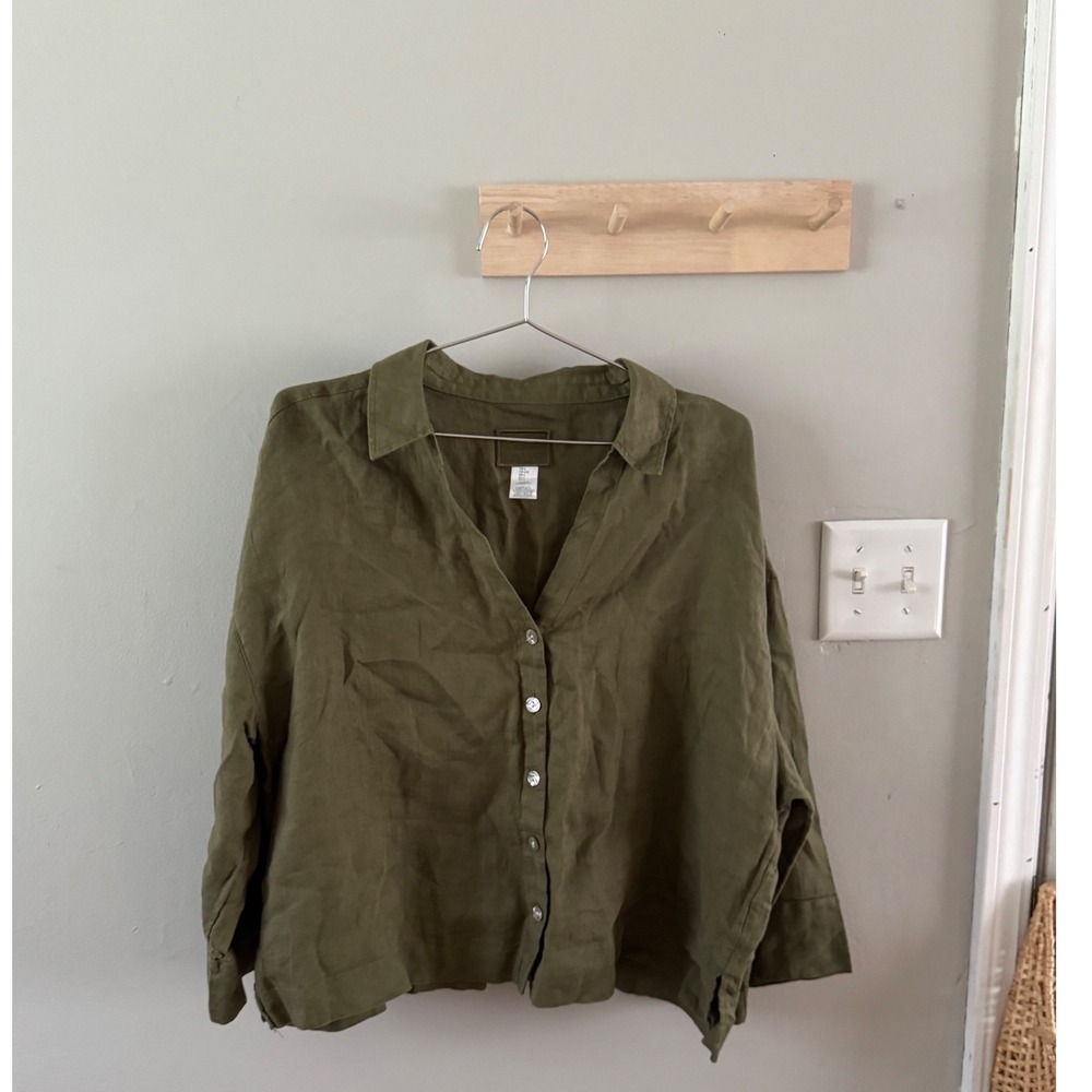 calypso 100% linen top